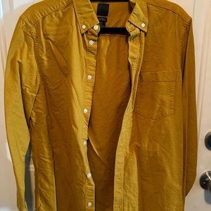 H&M Mustard Casual Button Down